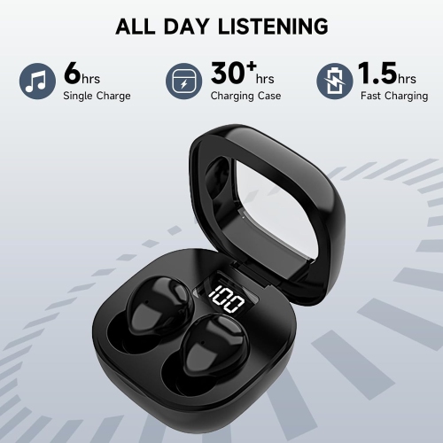 Écouteurs boutons Sleep Invisible, Petits écouteurs Sleep pour les gens qui dorment sur le côté, Micro Tiny Hidden pour le travail, Mini écouteurs