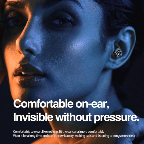 Single Ear Bluetooth Wireless Earbud,Mini Invisible In-Ear Earphone,Wireless Bluetooth Headphone Suitable for Sports Work Sleep-Beige