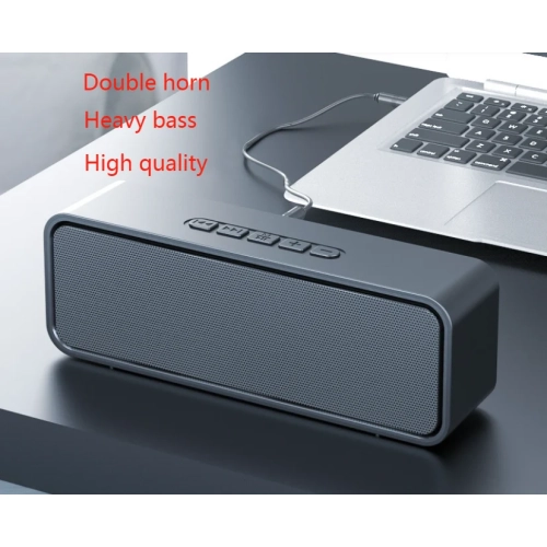 Wireless outdoor loud volume Bluetooth speaker surround home audio computer mobile phone car subwoofer 360 stereo outdoor speaker - blue