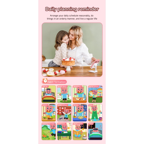 New dual-camera touch screen children's mobile phone education early childhood education machine smart touch screen - unicorn pink + silicone shell +