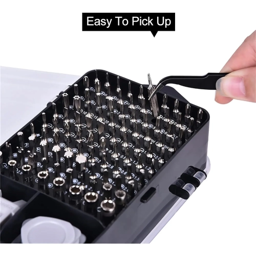 115-in-1 watch computer mobile phone disassembly repair hardware tool screwdriver combination set manual magnetic repair tool kit, computer, IPhone,