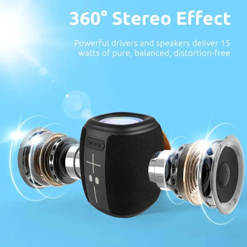 Bluetooth Speaker Wireless Portable Audio BT5.1 Speaker Stock Outdoor Speaker with USB Mini Wireless Speaker - gray