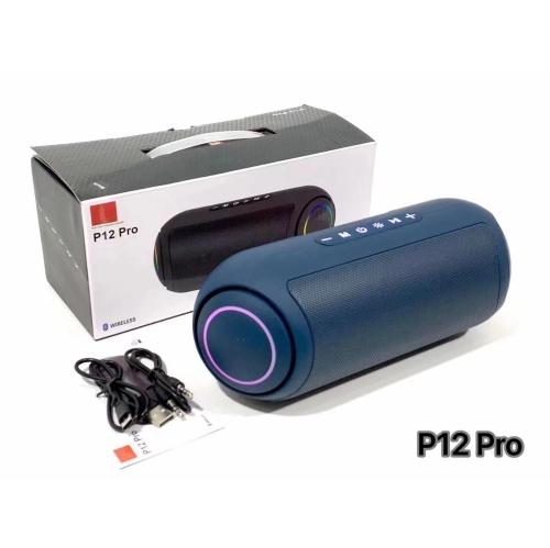 Bluetooth Speaker Outdoor Sports Portable Radio RGB Light, Bluetooth 5.3 Wireless Speaker Voice Prompt - blue