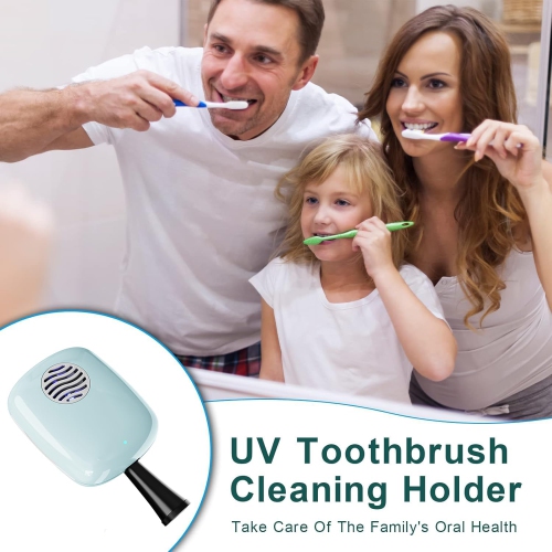 UV-C Toothbrush Sanitizer Cover Case and Holder Electric Travel Toothbrush Cover with Holder for Any Toothbrush Head Rechargeable Toothbrush Travel
