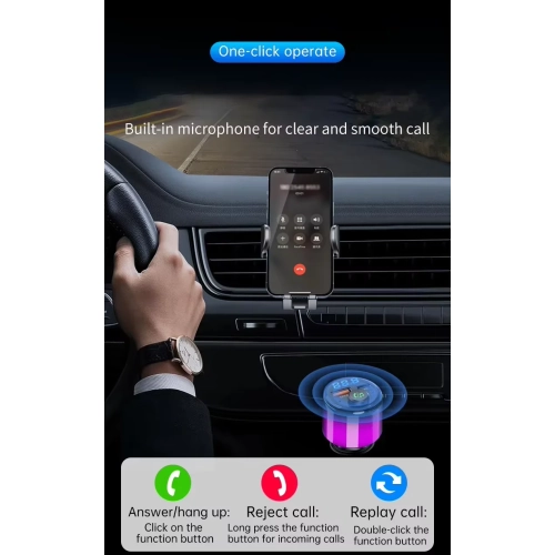 Auto MP3 FM Émetteur Bluetooth pour voiture Chargeur pour l'auto Bluetooth 30 W+Qinte 18 W Adaptateur émetteur FM BT à recharge rapide