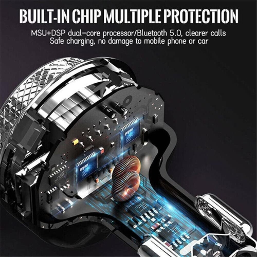 Lecteur MP3 Bluetooth pour l'auto, émetteur FM, chargeur pour l'auto qc3.0 chargeur rapide pour l'auto, allume-cigare