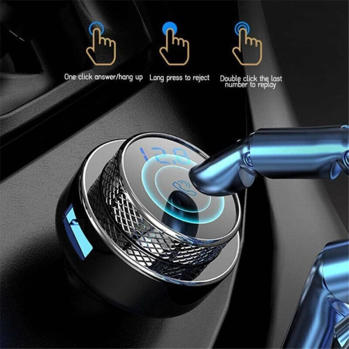 Lecteur MP3 Bluetooth pour l'auto, émetteur FM, chargeur pour l'auto qc3.0 chargeur rapide pour l'auto, allume-cigare