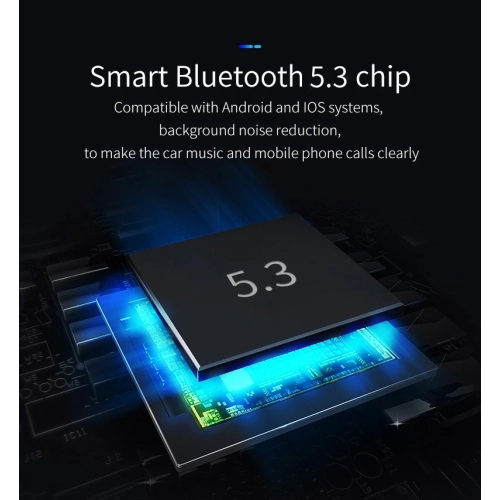 QC3.0 recharge rapide voiture Bluetooth, lecteur MP3 mains libres, émetteur FM atmosphère lumière mains libres transmission FM stéréo chargeur voiture