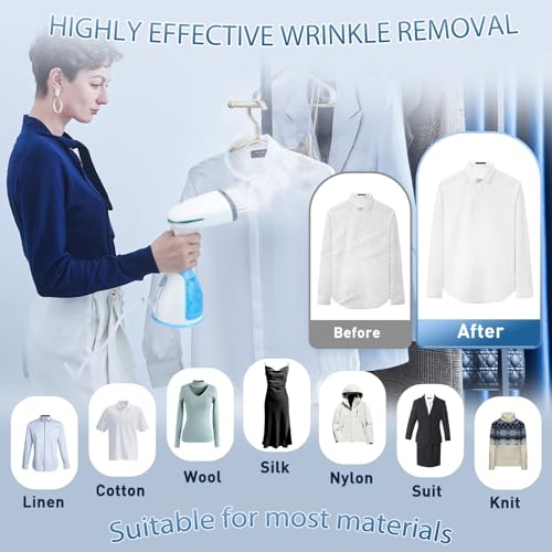 Handheld Steam Iron, Portable Electric Clothes Iron with 280ml Large Water Tank for Wrinkle Removal