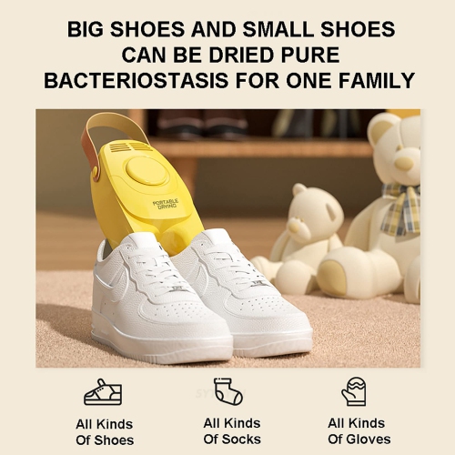 Sèche-chaussures multifonctions, chaussures à séchage rapide à air chaud, 60° Température constante intelligente Économie d'énergie pour toutes