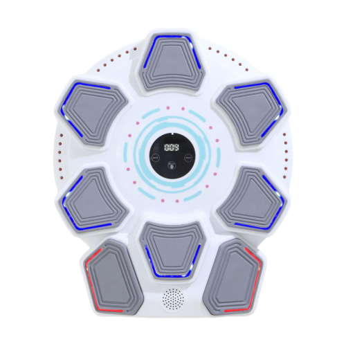 Bluetooth music boxing machine home wall target trainer adult children fitness sandbag home fitness boxing wall target - white