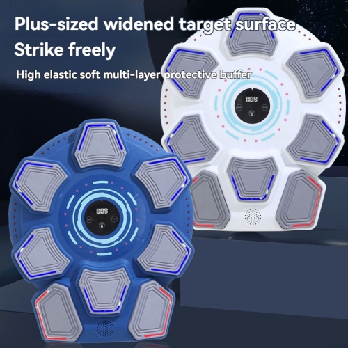 Bluetooth music boxing machine home wall target trainer adult children fitness sandbag home fitness boxing wall target - white