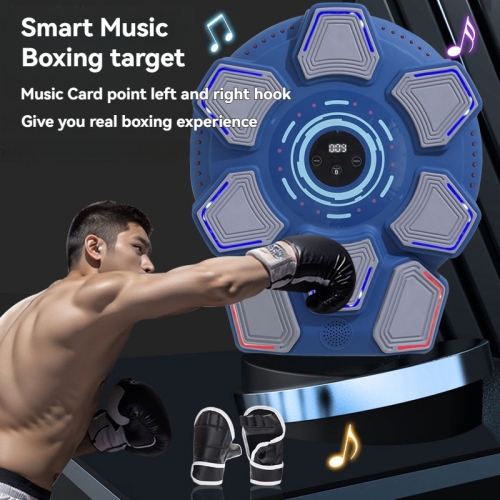 Bluetooth music boxing machine home wall target trainer adult children fitness sandbag home fitness boxing wall target - white