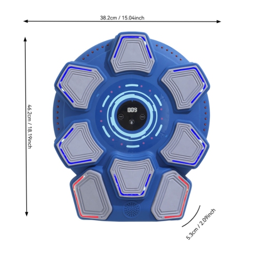 Bluetooth music boxing machine home wall target trainer adult children fitness sandbag home fitness boxing wall target - white