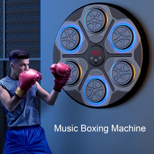 Boxe intelligente, système d'entraînement intelligent Bluetooth mural avec lumière LED, mise au point électronique, entraînement d'agilité - comprend