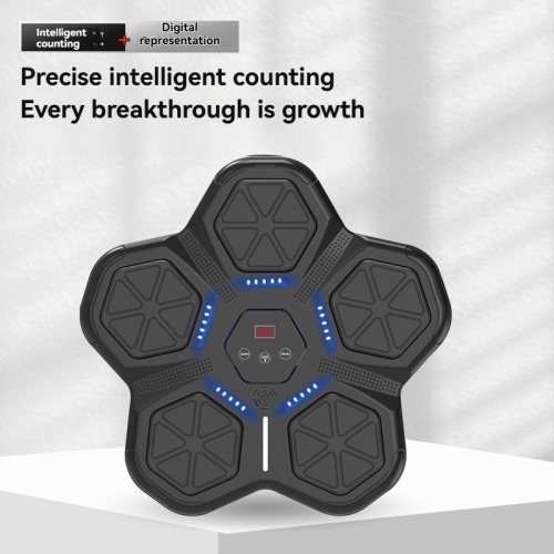 Machine à boxe de musique Équipement de mise en forme intelligent Bluetooth RGB Comptage cible 9 modes de boxe/Universel pour enfants et