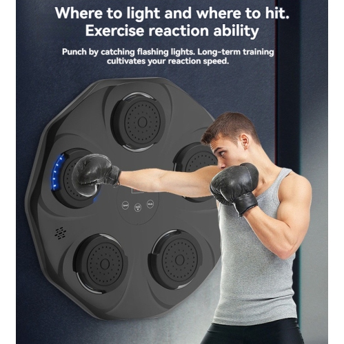 A fitness tool to relieve stress | Smart music boxing wall target, real-time hitting feedback + blue light effect, home boxing training sandbag