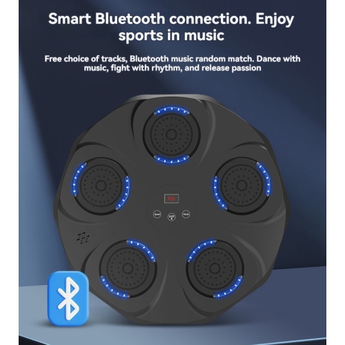 A fitness tool to relieve stress | Smart music boxing wall target, real-time hitting feedback + blue light effect, home boxing training sandbag