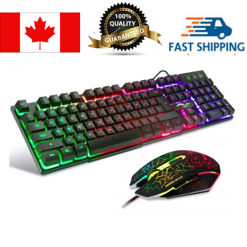 K13 Backlit USB Gaming Keyboard and Mouse Combo