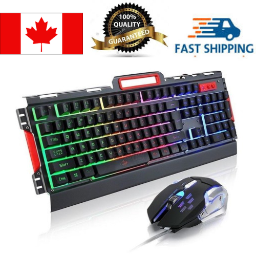K33 Backlit USB Gaming Keyboard and Mouse Combo
