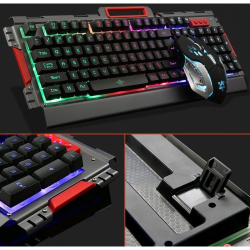 K33 Backlit USB Gaming Keyboard and Mouse Combo