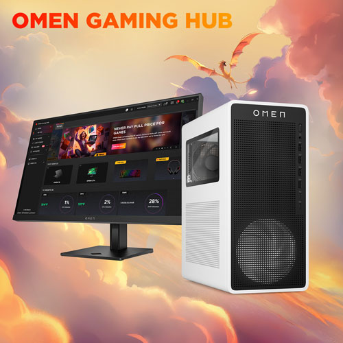 Ordinateur de jeu OMEN 16L de HP - Blanc - Exclusivité Best Buy