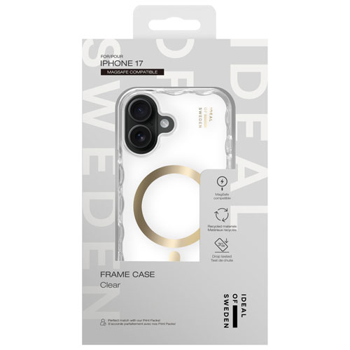 Ideal Of Sweden Frame Fitted Soft Shell Case with MagSafe for iPhone 17 - Clear