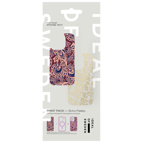 Ideal Of Sweden Print Pack for iPhone 17 - Boho Paisley