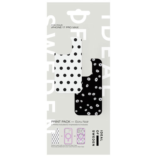 Ideal Of Sweden Print Pack for iPhone 17 Pro Max - Ecru Noir