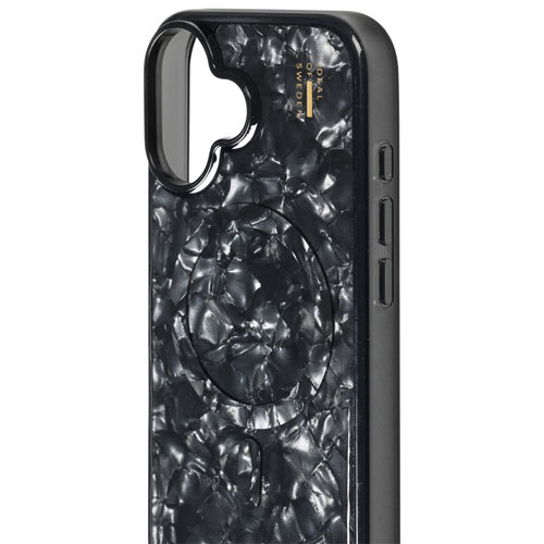 Ideal Of Sweden Pearlised Fitted Hard Shell Case with MagSafe for iPhone 17 - Black