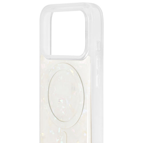 Ideal Of Sweden Pearlised Fitted Hard Shell Case with MagSafe for iPhone 17 Pro Max - White