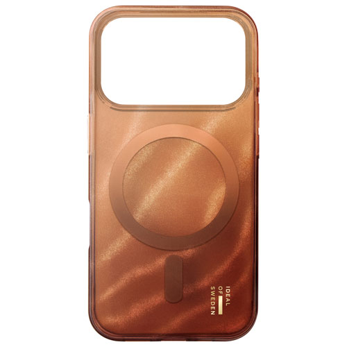 Ideal Of Sweden Glitter Glow Fitted Hard Shell Case with MagSafe for iPhone 17 Pro Max - Mocha Mousse