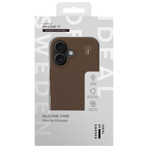 Ideal Of Sweden Silicone Fitted Soft Shell Case with MagSafe for iPhone 17 - Mocha Mousse