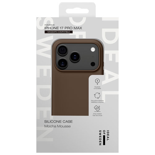 Ideal Of Sweden Silicone Fitted Soft Shell Case with MagSafe for iPhone 17 Pro Max - Mocha Mousse