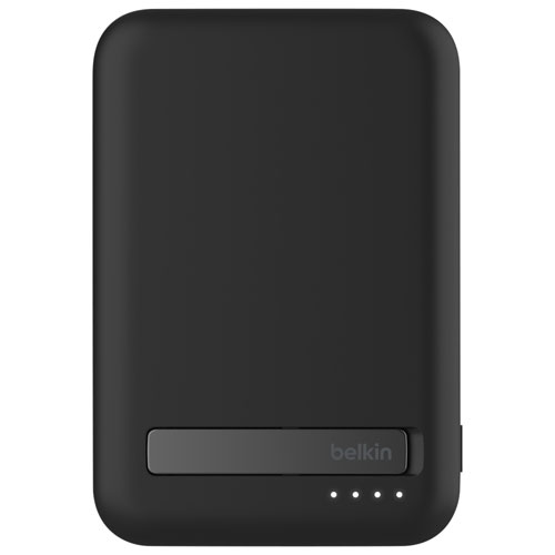 Chargeur portable magnétique de 8000 mAh BoostCharge Pro de Belkin avec chargeur Qi2 de 15 W et câble - Noir