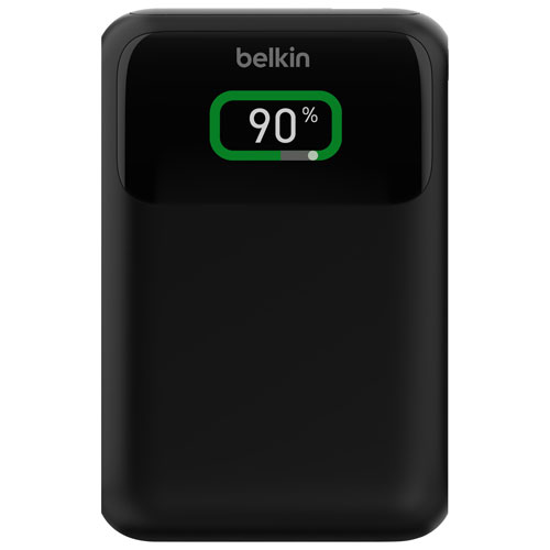 Chargeur portable à trois ports USB de 19 200 mAh BoostCharge Pro de Belkin - Noir