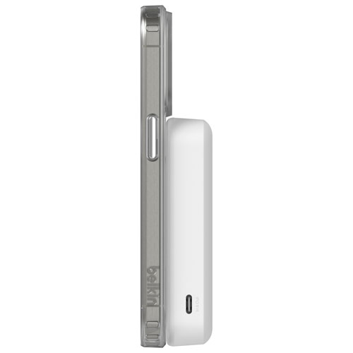 Belkin BoostCharge Pro Magnetic 10000 mAh Power Bank with Qi2 15W Charging + Cable - White
