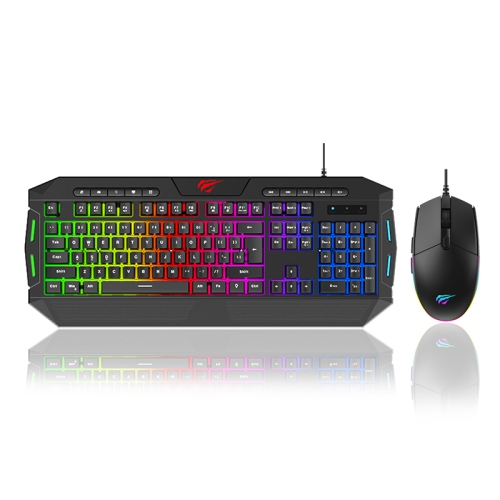 Havit 4-in-1 RGB lighting Mouse + LED Backlit 114-key gaming keyboard + 3.5mm Headset + Mouse Pad