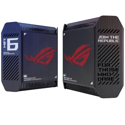 Système de jeu Wi-Fi maillé tribande ROG Rapture GT6 d'ASUS 6 - Noir - Lot de 2 GT6 - Remis à neuf (bon état)
