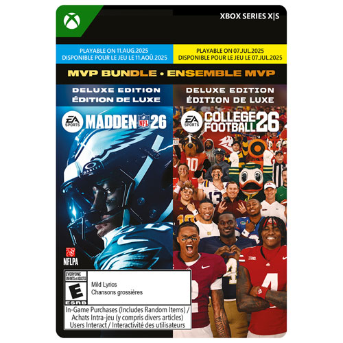 Madden NFL 26 & College Football 26 Deluxe Edition MVP Bundle (Xbox Series X|S) - Digital Download