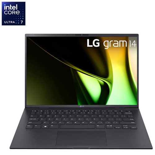 Refurbished - LG Gram 14" Laptop - Obsidian Black (Intel Core Ultra7 Evo/512GB SSD/16GB RAM)