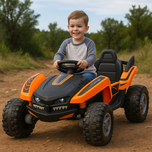 SONICTECK 24VOLTS 4X4 2 SEATER RIDE ON ELECTRIC CAR UTV DUNE BUGGY RUBBER WHEELS SHARK DUNE RACER