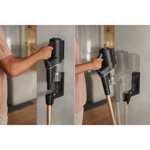 MIELE Duoflex HX1 Total Care Cordless Bagless Stick Vacuum - Obsidian Black / Rose Gold