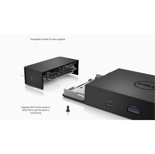Dell Thunderbolt Dock WD22TB4, Modular Thunderbolt 4 Docking Station Bundle