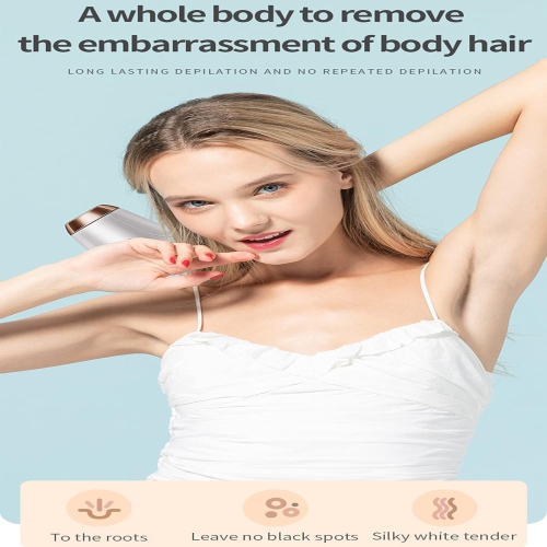 Permanent IPL laser hair removal for women, 999999 flashes, 5 energy levels, 2 flash modes, home hair removal device