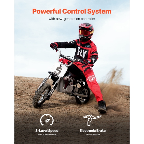 VEVOR 500W Electric Brushless DC Motor Kit - 48V 2700rpm Motor with Upgraded Speed Controller for Go Karts E-Bike Motorcycle Scooter