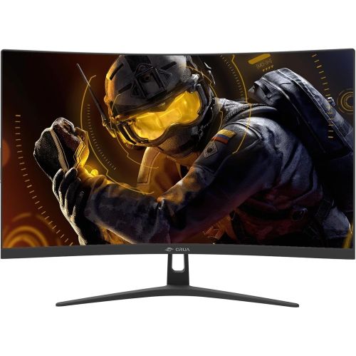 CRUA 27" 280Hz FHD Curved Gaming Monitor, 1ms, 120% sRGB, VA Panel, HDMI & DP, FreeSync, Eye Care, Wall Mountable, Tilt Adjustable, Black