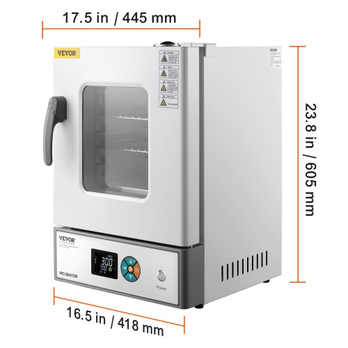VEVOR&nbsp;20L Lab&nbsp;Incubator,&nbsp;PID Temp Control RT+5-65℃, Scientific Digital Incubator,&nbsp;Constant-Temp Microbiological Lab Incubator