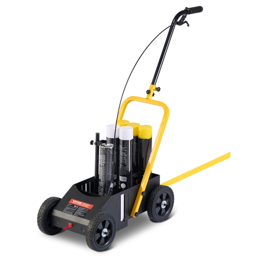 VEVOR 24 x 13 x 35.4 in Striping Line Marking Machine, 4-Wheel, Heavy Duty Striping Line Marking Machine, with Adjustable Width, for Roads, Parking