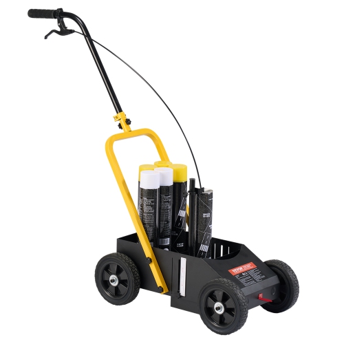 VEVOR 24 x 13 x 35.4 in Striping Line Marking Machine, 4-Wheel, Heavy Duty Striping Line Marking Machine, with Adjustable Width, for Roads, Parking